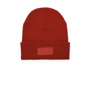 Вязаная шапка BULNES из двухслойного акрила, красный