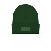 Вязаная шапка BULNES из двухслойного акрила, темно-зеленый