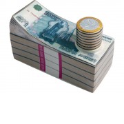 Штоф для водки Российские рубли