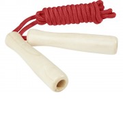 Jake, детская скакалка с деревянными ручками, красный