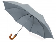 Зонт складной Cary, полуавтоматический, 3 сложения, с чехлом, серый