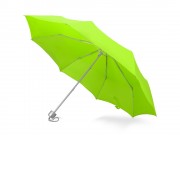 Зонт складной Tempe, механический, 3 сложения, с чехлом, зеленое яблоко
