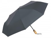 Зонт-автомат Lumet с куполом из переработанного пластика, серый (P)
