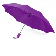 Зонт складной Tulsa, полуавтоматический, 2 сложения, с чехлом, фиолетовый