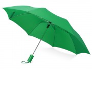 Зонт складной Tulsa, полуавтоматический, 2 сложения, с чехлом, зеленый