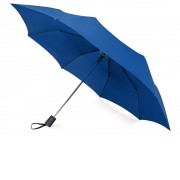 Зонт складной Irvine, полуавтоматический, 3 сложения, с чехлом, темно-синий
