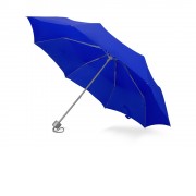 Зонт складной Tempe, механический, 3 сложения, с чехлом, синий