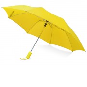 Зонт складной Tulsa, полуавтоматический, 2 сложения, с чехлом, желтый