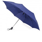 Зонт складной Irvine, полуавтоматический, 3 сложения, с чехлом, темно-синий