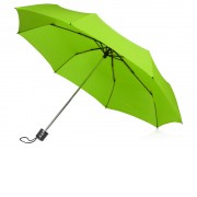 Зонт складной Columbus, механический, 3 сложения, с чехлом, зеленое яблоко (Р)