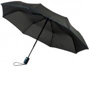 Автоматический складной зонт Stark-mini, черный/process blue
