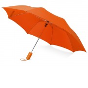 Зонт складной Tulsa, полуавтоматический, 2 сложения, с чехлом, оранжевый