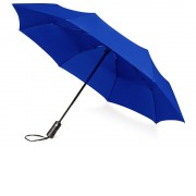 Зонт складной Ontario, автоматический, 3 сложения, с чехлом, темно-синий