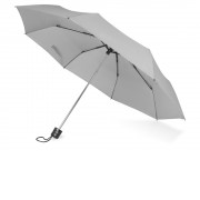 Зонт складной Columbus, механический, 3 сложения, с чехлом, серый