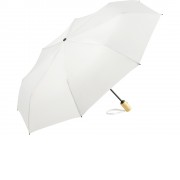 Зонт складной 5429 ÖkoBrella из бамбука, полуавтомат,белый