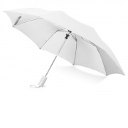 Зонт складной Tulsa, полуавтоматический, 2 сложения, с чехлом, белый