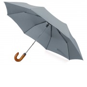 Зонт складной Cary, полуавтоматический, 3 сложения, с чехлом, светло-серый