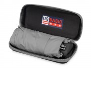 Зонт складной Frisco, механический, 5 сложений, в футляре, серый