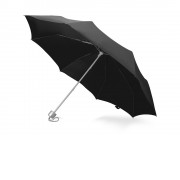 Зонт складной Tempe, механический, 3 сложения, с чехлом, черный