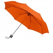 Зонт складной Columbus, механический, 3 сложения, с чехлом, оранжевый