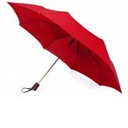 Зонт складной Irvine, полуавтоматический, 3 сложения, с чехлом, красный