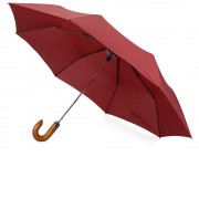 Зонт складной Cary, полуавтоматический, 3 сложения, с чехлом, бордовый (P)