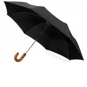 Зонт складной Cary, полуавтоматический, 3 сложения, с чехлом, черный
