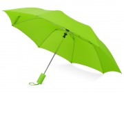 Зонт складной Tulsa, полуавтоматический, 2 сложения, с чехлом, зеленое яблоко