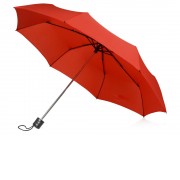 Зонт складной Columbus, механический, 3 сложения, с чехлом, красный