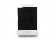 Скребок для льда NISEK с рукавицей из полиэстера, черный