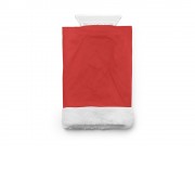 Скребок для льда NISEK с рукавицей из полиэстера, красный