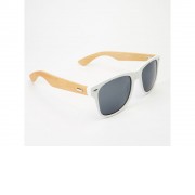 Солнцезащитные очки EDEN с дужками из натурального бамбука, натуральный/белый