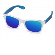 Очки солнцезащитные с зеркальными линзами Partymaker, синий