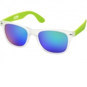 Солнцезащитные очки California, бесцветный полупрозрачный/лайм