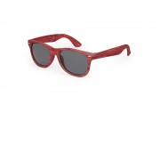 Солнцезащитные очки DAX с эффектом под дерево, темно-красный