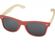 Sun Ray очки с бамбуковой оправой, красный