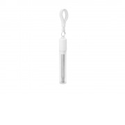 Многоразовая соломинка LADAS из нержавеющей стали 304, серебристый/белый