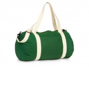 Хлопковая сумка Barrel Duffel, зеленый/бежевый