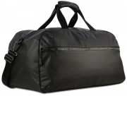 Сумка спортивная BUGATTI Blanc, чёрная, тарпаулин/полиэстер, 52х26х27,5 см