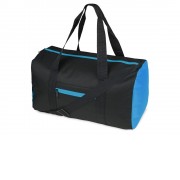 Сумка спортивная Master с цветными молниями, неоново-голубой