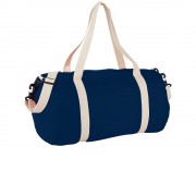 Хлопковая сумка Barrel Duffel, темно-синий/бежевый