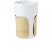 Fika стакан 340 мл с бамбуковым чехлом - Белый
