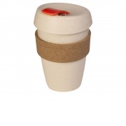 Стакан из пшеничного волокна с двойными стенками Pino, красный