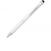 Ручка-стилус шариковая Charleston, серебристый, черные чернила