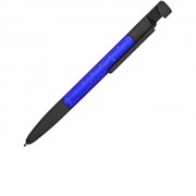 Ручка-стилус металлическая шариковая многофункциональная (6 функций) Multy, синий