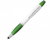 Ручка-стилус Nash с маркером, зеленый/серебристый
