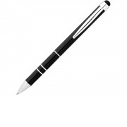 Ручка-стилус шариковая Charleston, черный, черные чернила