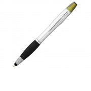 Ручка-стилус Nash с маркером, черный/серебристый