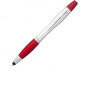 Ручка-стилус Nash с маркером, красный/серебристый
