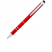 Ручка-стилус шариковая Charleston, красный, черные чернила